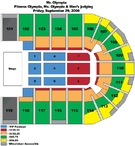 The Orleans Arena Seating Chart Las Vegas